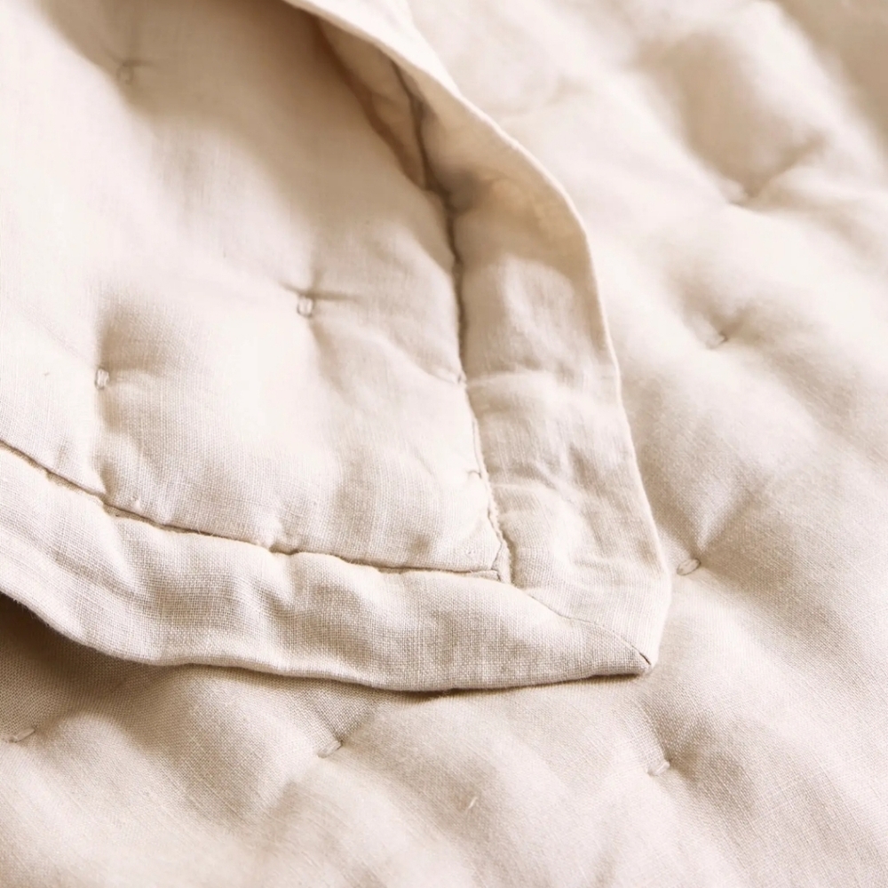 Quince Linen Sand Dream Quilt & 2 Sham Set ! Sz. King/ Cal King! (690) - Picture 5 of 15